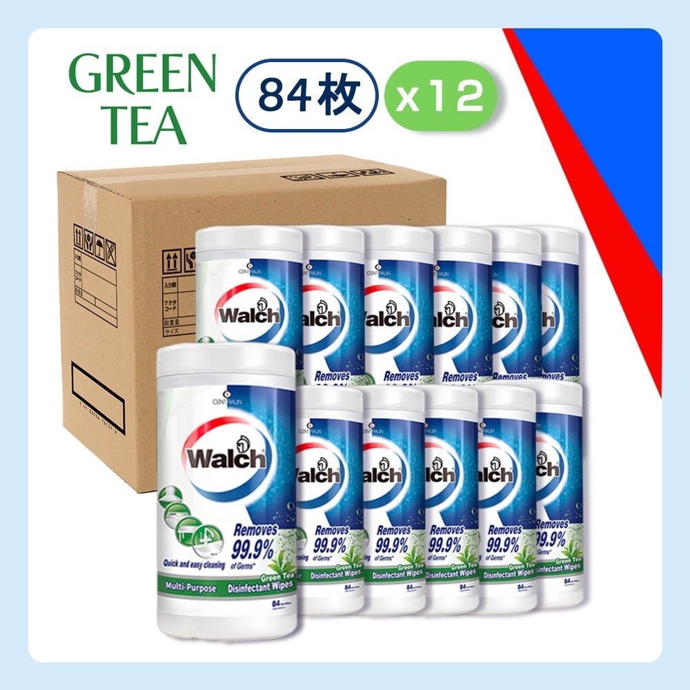 【王子製薬公式】【84枚入り×12個】除菌ウエットティッシュ 除菌シート グリーンティーの香り フタ付き 99.9% 除菌 ウェットシート 植物由来エタノール ウイルス対策 家庭用 掃除