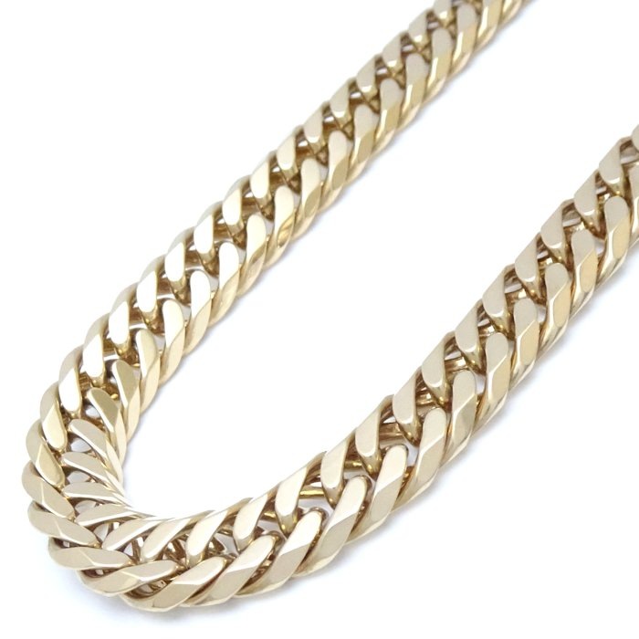 喜平ネックレス K18YG イエローゴールド 6面 ダブル 50cm 103.6g/75611【中古】