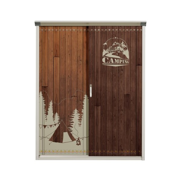 P-156BT C1 ウッドキャンプ PEINTE (ペインタ) 小型物置 たて置き棚タイプ (ネット棚) メーカー直送