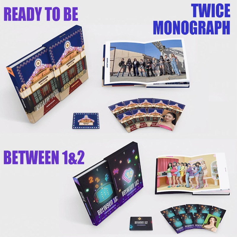 即日発送 / 2種セット / TWICE MONOGRAPH 写真集 【 READY TO BE 】 / 【 BETWEEN 1&2 】