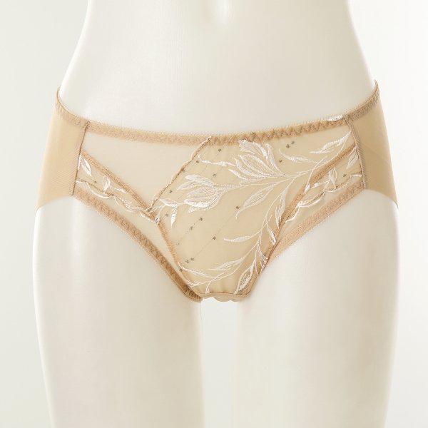 [] DPT0464H 感覚のチューリップレースヘムパンティ