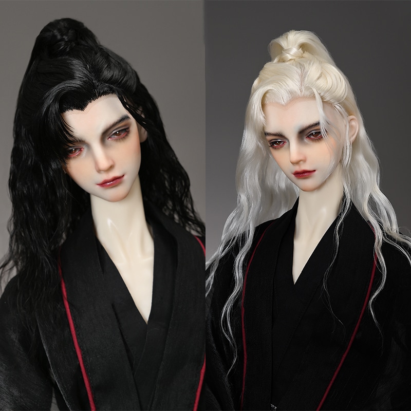 1/3 BJD ドール ウィッグ モヘア 古風 パーマ スタイルあり ロング 小顔SD/SDサイズ球体関節人形用ウィッグ 手入れ