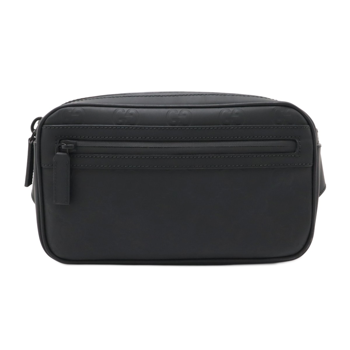 GG ラバーエフェクト スモール ベルトバッグ ボディバッグ ウエストポーチ ブラック 黒 77142 59,880円