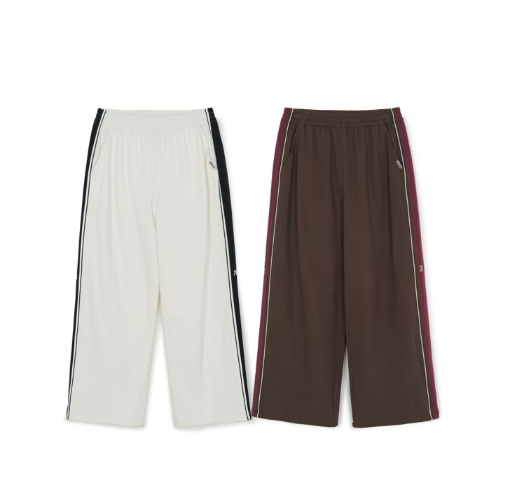 Basic Small Logo Mega-wide Track Pants 3APTB1261-50IVS, 3APTB1261-43BRD