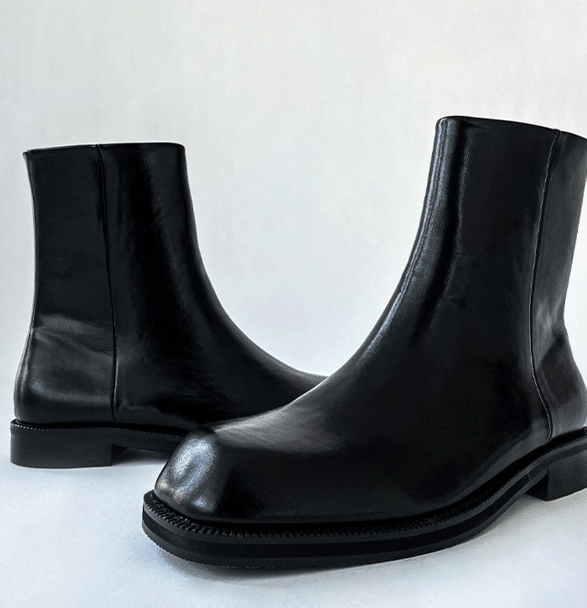 [COSYHARU公式] Cosyharu Zip-up Chelsea Boots