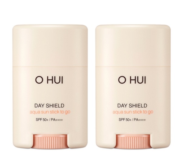 デイシールド アクア サンスティック トゥーゴー SPF50+ PA++++ 14g 2個 ミニサイズ 持ち運び便利 サンスティック クールテクスチャ パウダー仕上げ スティックタイプ 日焼け止め