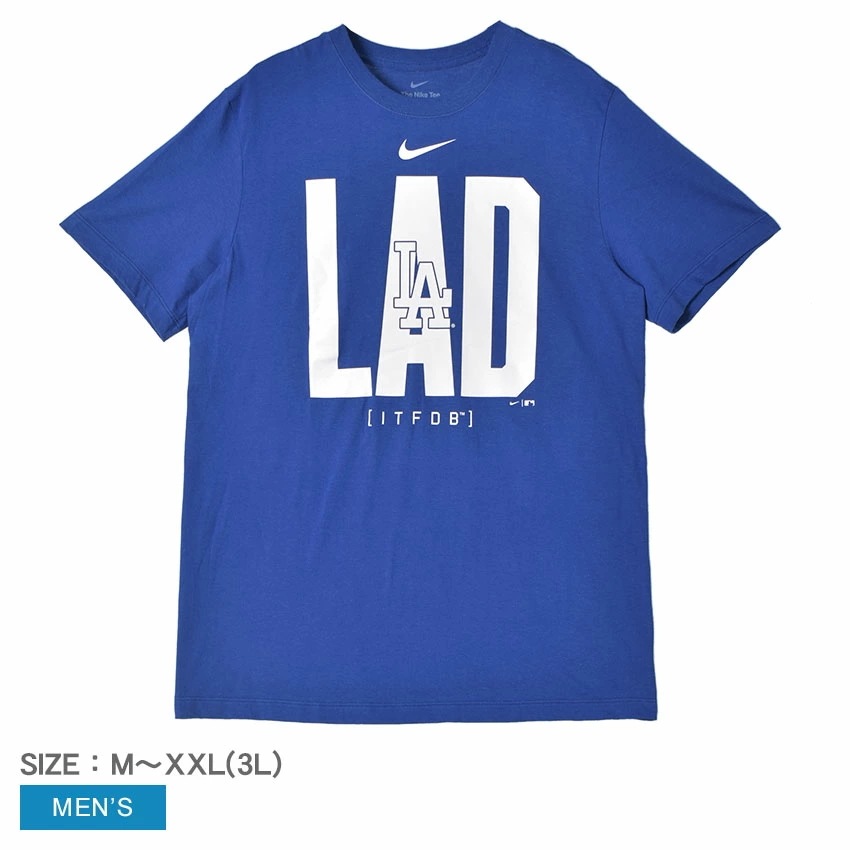 ロサンゼルス・ドジャース メジャーリーグ トップス 半袖 青 ブルー Tシャツ 野球 応援 試合 チームロゴ プリント Team Scoreboard T LAD N199-4EW-LD-G25 メン