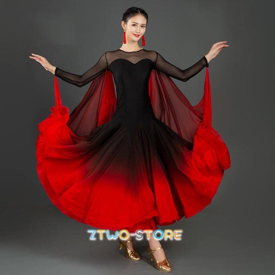 新しい子供用ダンスウェア 練習着 社交ダンス ドレス ワンピース 大きい裾 モダン ラテン ダンス 衣装 ダンス衣装 ワンピース タンゴ 衣装 ドレス 社交ダンス ラテンドレス 2枚購入で2304円O