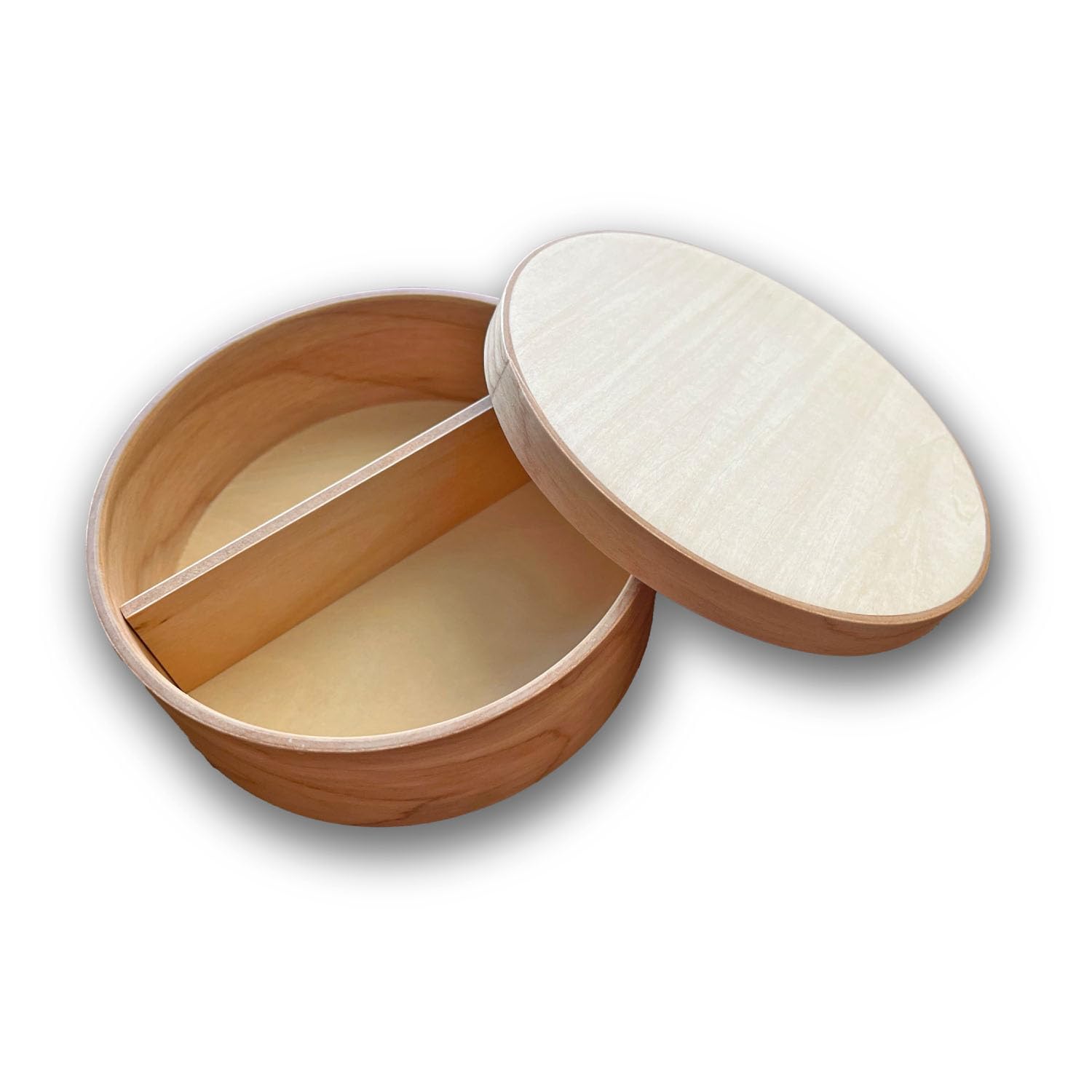 【野上工芸公式】主婦が選ぶ！電子レンジ対応 木製わっぱ弁当箱「彩ensai」手間なし映える家族も満足 870m(大) お手入れ簡単 天然木仕切り付き日本製 ギフトにも最適 わっぱ弁当 国