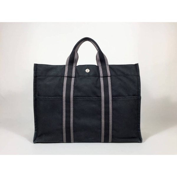 トートバッグ フールトゥ MM キャンバス ブラックグレー 黒