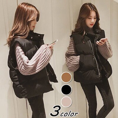 ベスト中綿ダウンベストレディースキルティングコートベストジャケット秋冬新作40代カジュ
