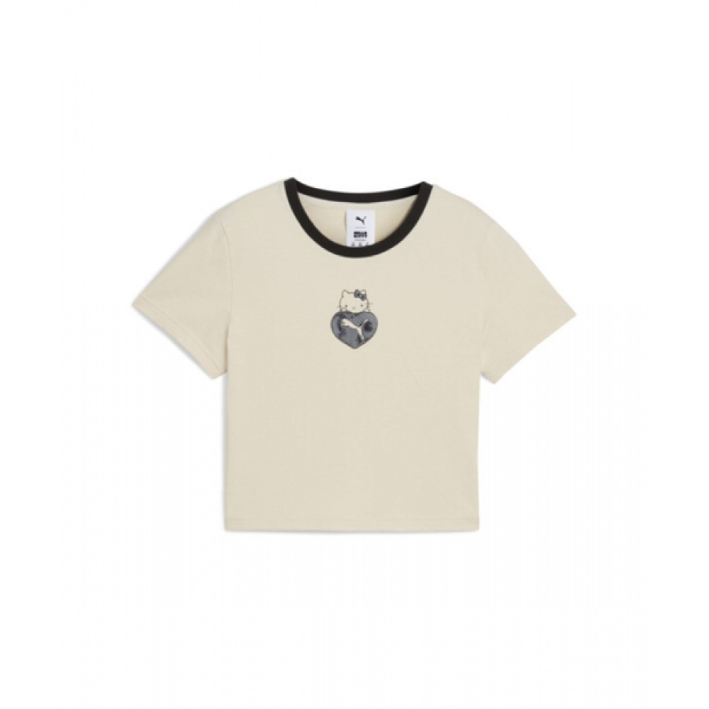 PUMA プーマ x ハローキティ グラフィック ベイビー ティ - アルパインスノー / 631613-87