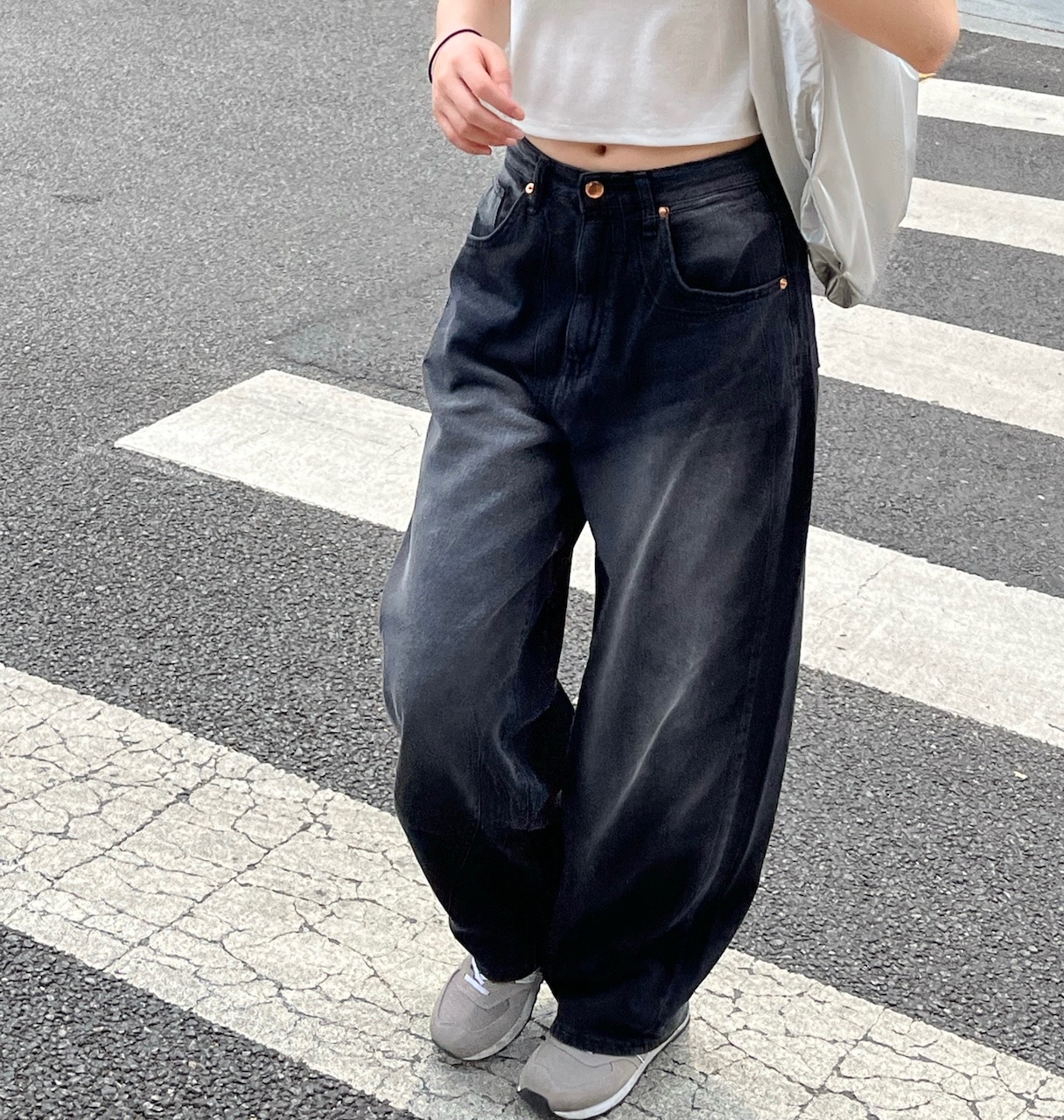 アイス ブラック デニム パンツ