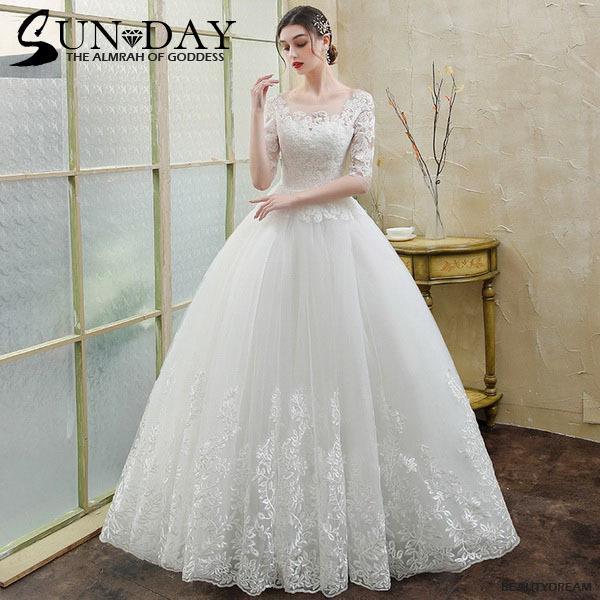 【即納】ウェディングドレス白 パーティードレス 可愛いレース 半袖 露背 演奏会 花嫁ロングドレス 結婚式 二次会 成人式 同窓会 謝恩会 挙式hs5448