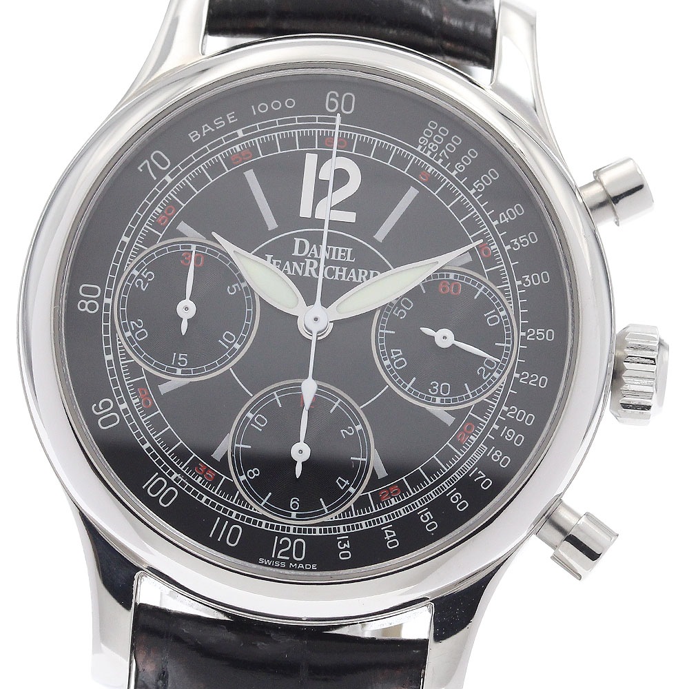 ダニエルジャンリシャール DANIEL JEANRICHARD 25042 タキメーター クロノグラフ 自動巻き メンズ 良品 _955350【中古】