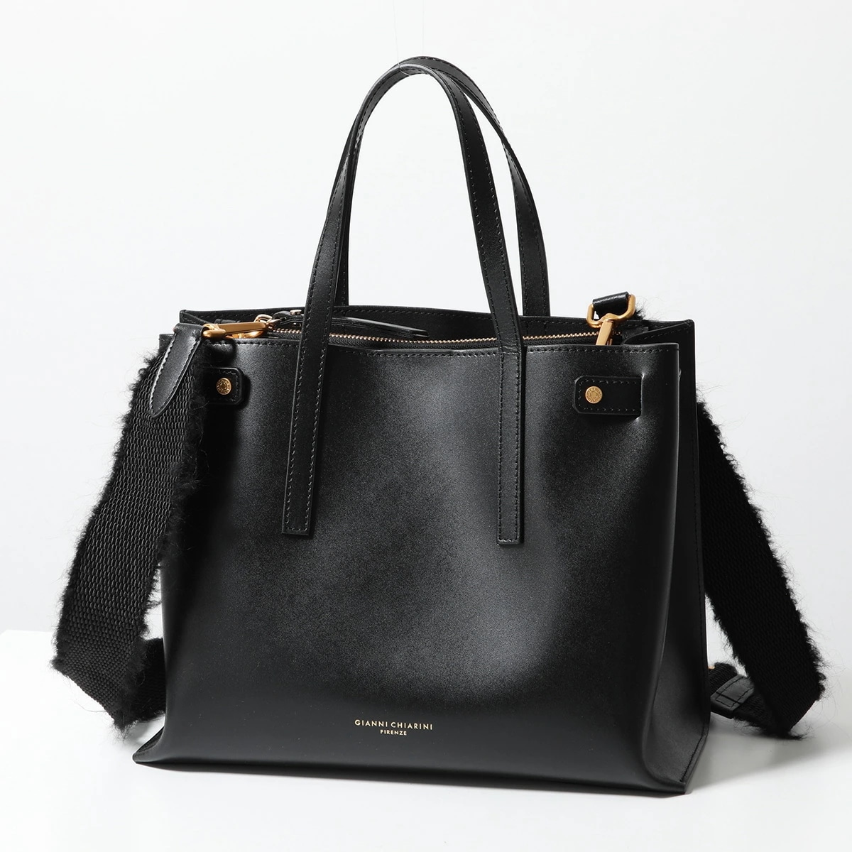 GIANNI CHIARINI ジャンニキアリーニ ハンドバッグ ALTEA アルテア M BS 11041 PRCK-NA レディース レザー ショルダーバッグ 鞄 NERO