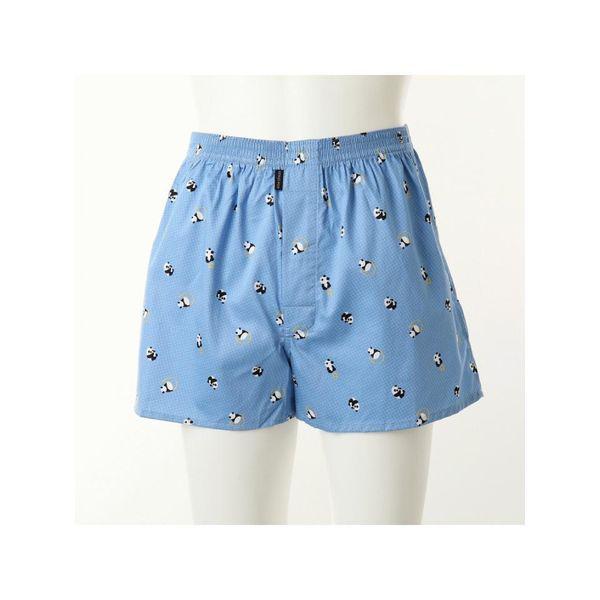 ビーナス正常 男性 綿60番手 パンダ柄トランクスパンツ 男性 VMP1949 BU C_P414576554