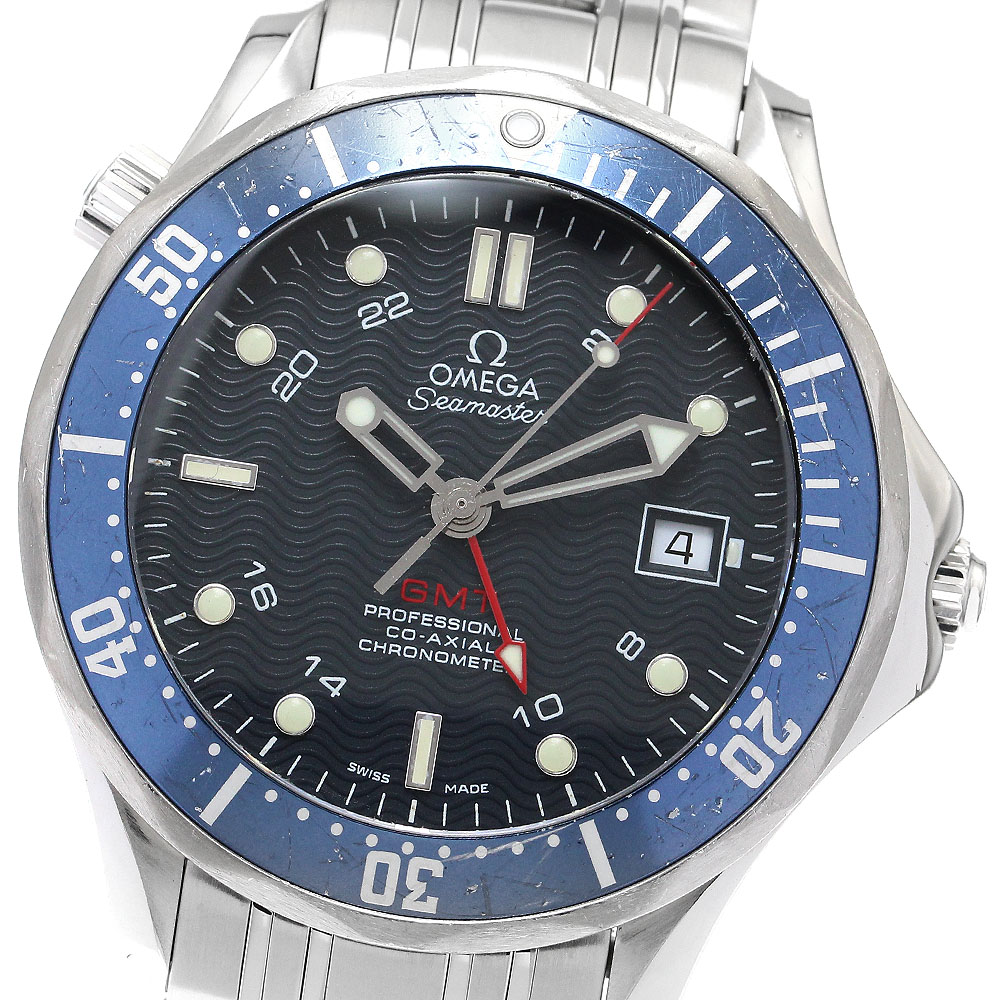 オメガ OMEGA 2535.80 シーマスター ダイバー 300 GMT コーアクシャル 自動巻き メンズ _896154【中古】