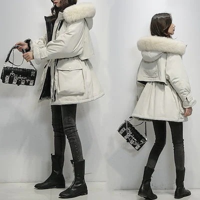 【2枚購入で100円OFF】ファ レディー 中綿トップス ウォーム 防寒服 暖かい 冬 厚手 おしゃれ 軽量 中綿コート 秋冬 品質良い