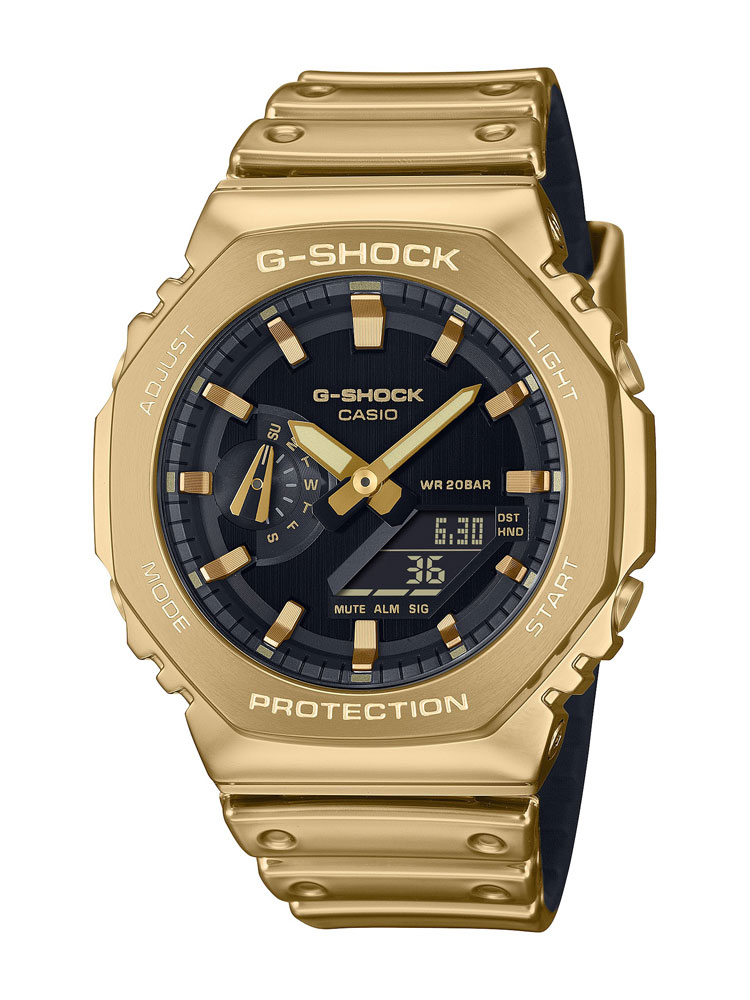 カシオ 【国内正規品】G-SHOCK（ジーショック）　FINE METALLIC SERIES クオーツ　メンズタイプ GM-2100YMG-9AJF