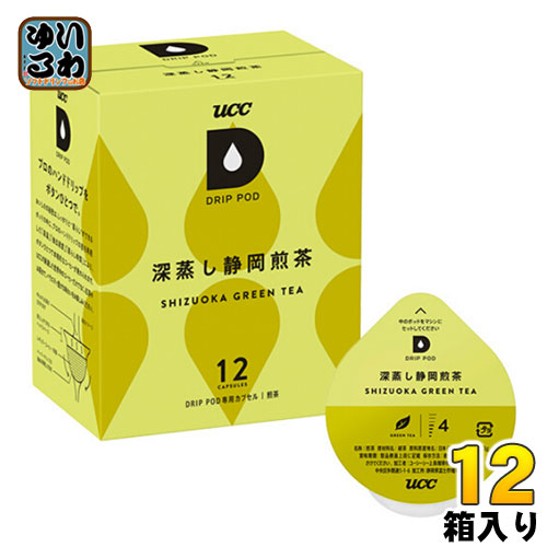 UCC DRIP POD（ドリップポッド） 深蒸し静岡煎茶 3g×12杯分 12箱 (6箱入×2 まとめ買い)