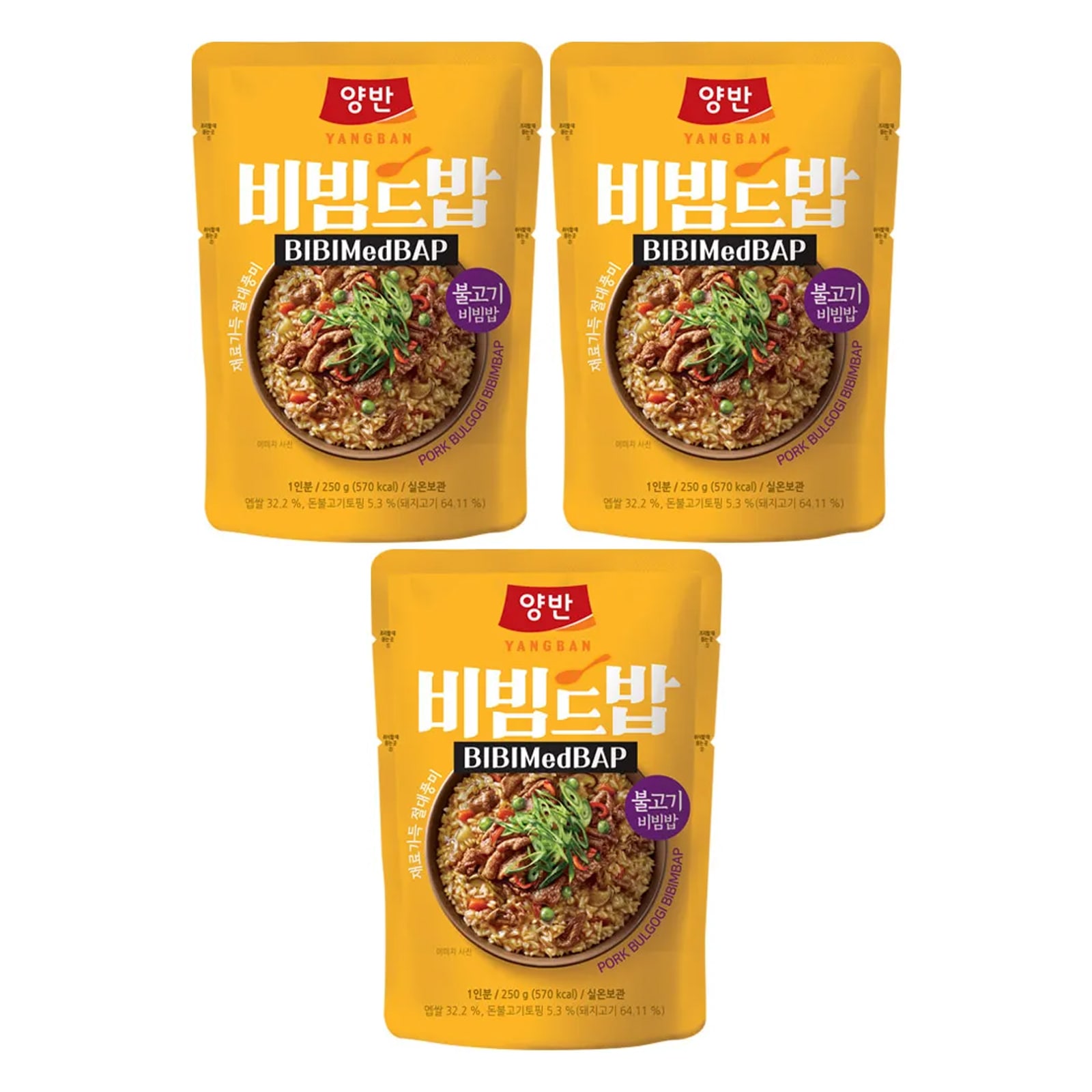 ヤンバン ビビムドバップ プルコギ ビビンバ 250g X 3個