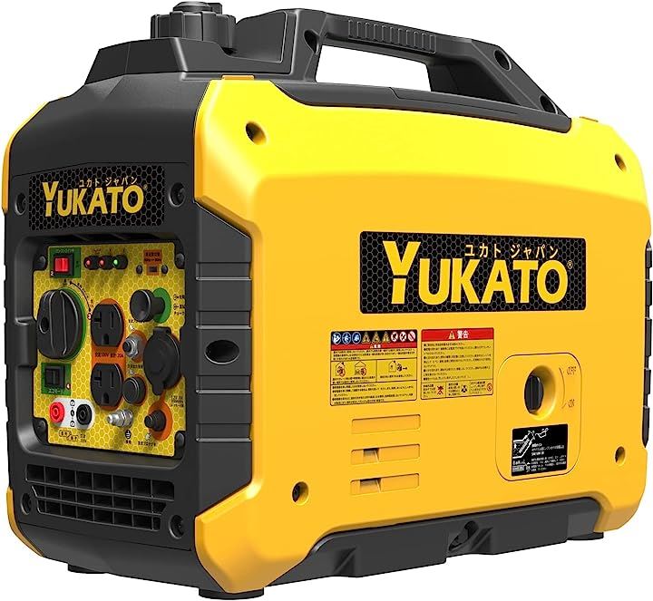 インバーター発電機 定格出力1.6kVA 小型発電機 家庭用 50Hz/60Hz切替 約15kg 防音型 高出力正弦波インバーター搭載