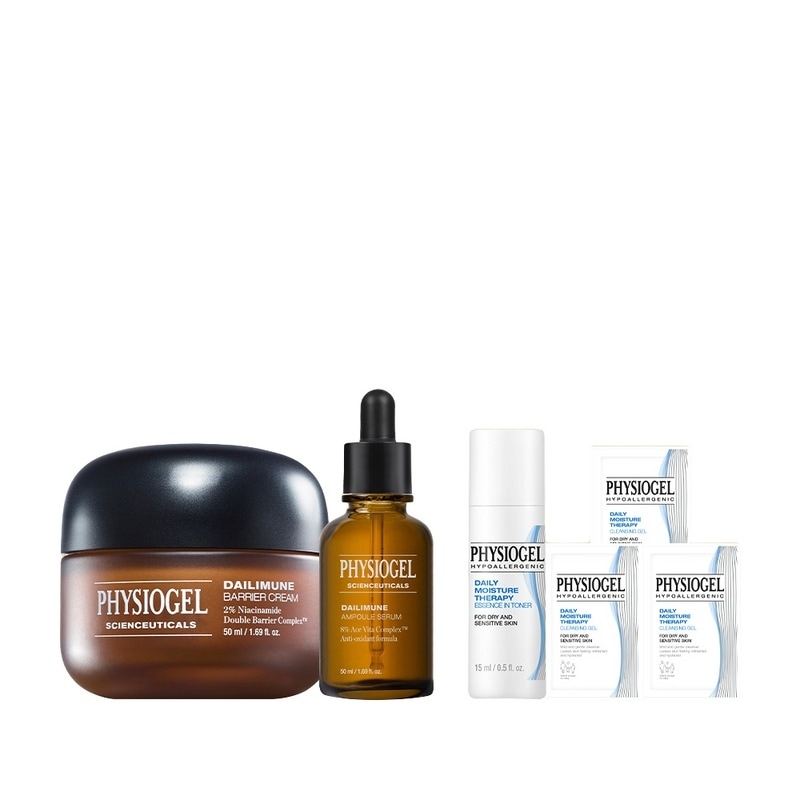 フィジオゲルサイエンスティカルズバリアクリーム50ml +デイリムアンプル50ml +サシェ3個+エッセンスイントナー15mlプレゼント
