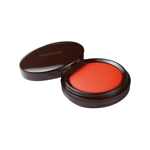 (まとめ) シヤチハタ 速乾シヤチハタ朱肉 40号 MQN-40 1個 (×10セット)