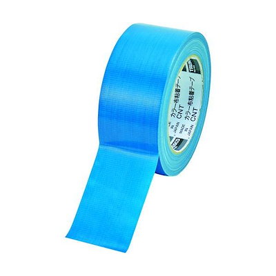 他サイト： ＴＲＵＳＣＯ CNT-5025-B カラー布粘着テープ　幅５０ｍｍ長さ２５ｍ　ブルー CNT5025Bの商品画像