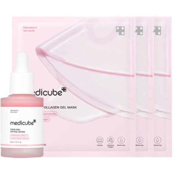 [2024 new] PDRN ピンク 跡 セット (アンプル 30ml + ゲルマスク 3枚)