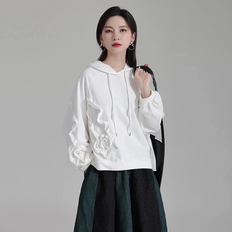 Tシャツカットソーパーカーカジュアルゆったりスウェット春秋フード付きスウェット作トップス30%までに制限