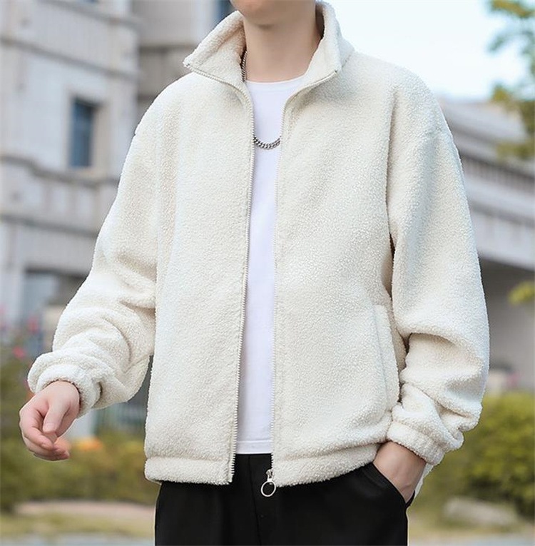 INSスタイル 子羊の毛皮のコート スリム コート メンズ 冬 トレンド 綿入れ カップル服 暖かい 厚手 厚め 保温 綿服 チェスターコート