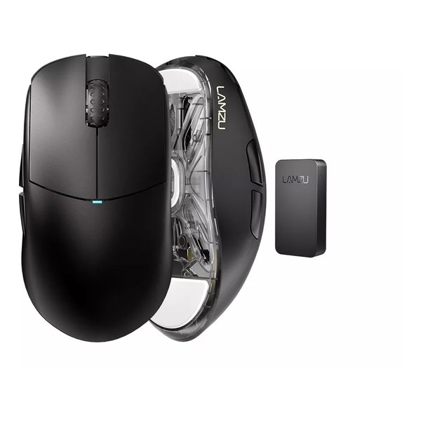 ゲーミングマウス ATLANTIS MINI 4K 光学式/2.4GHz接続/チャコールブラック LAMZU-ATLMP-BLACK
