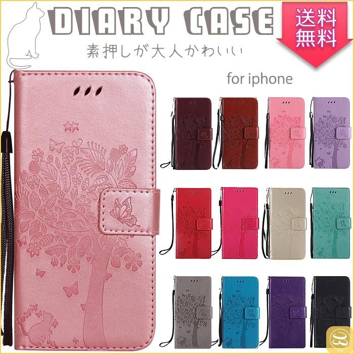 団体購入8件 iPhone SE3 iPhone XR ケースiPhone XS max 手帳型ネコ 木 iPhone 8 Plus iPhone XS max スマホケース 手帳型