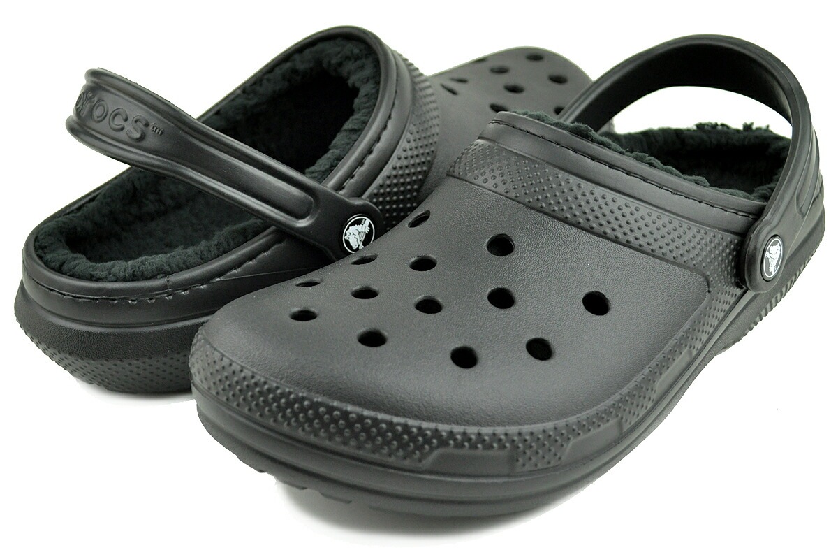 クラシック ラインド クロッグ ブラック サンダル ボア ライニング ヒールストラップ 203591-060