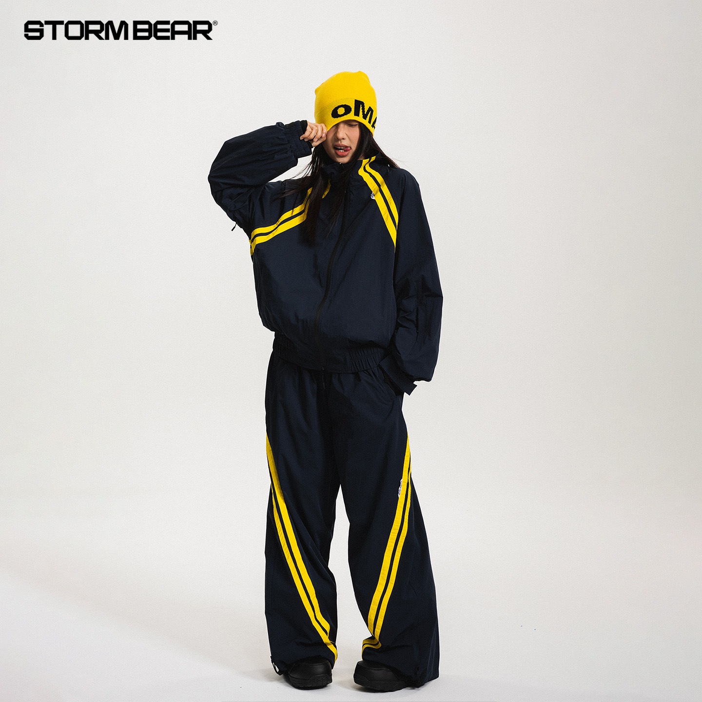 スノーボードウェア 2025 2026 パープル 黒 ストライプ柄 3L 上下セット レディース メンズ スノパンツ スノウェア レディース スキーウェア スノボウェア スキー 防风撥水