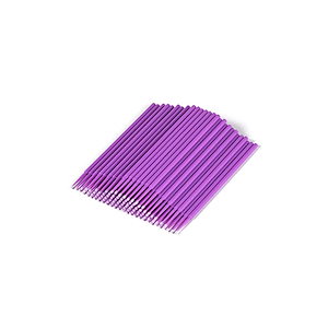 【即納】マイクロ綿棒100本 マイクロスティック マイクロブラシ アプリケーター まつ毛 まつげ美容液用 マイクロブラシ 使い捨て 化粧ブラシ 曲げ可能 精密機械の細部の清掃 まつげアプリケーター 紫