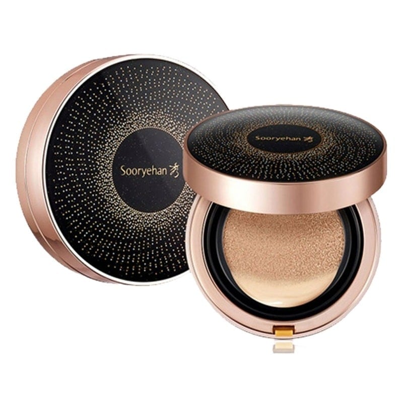 [ジンセン エッセンス]スリムなブラッククリニッククッションファンデーション15g +詰め替え15g +パフ2p21号23号/高栄養クッション/華やかなトーンアップ/光彩/ブラックゾーン解決/高密