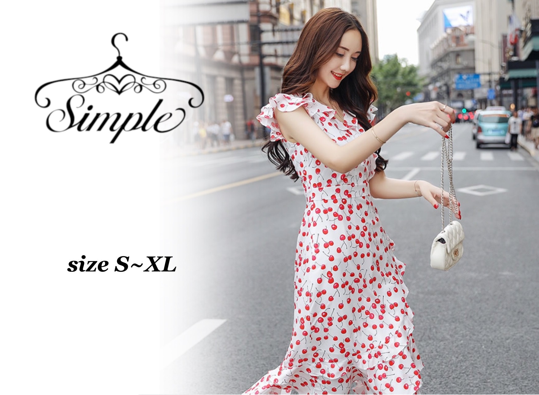 ワンピース ドレス シフォン レディース ファッション トップス 花柄 可愛い ノースリーブ フリル シフォン きれいめ ミモレ おしゃれ 夏 春 秋 韓国 20代 30代 4233
