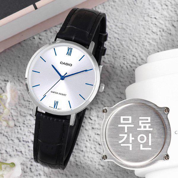 無料刻印 LTP-VT01L-7B1 カジュアル レディース レザーウォッチ d