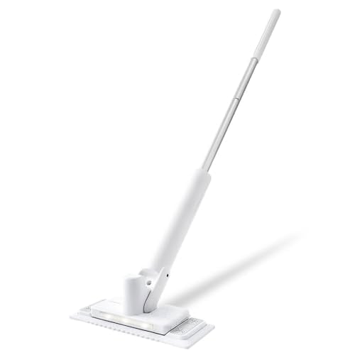 【振動回数毎分1000回】 アイリスオーヤマ(IRIS OHYAMA) 電動モップ モップクリーナー 電動フロアワイパー フロアワイパー 電動式 水拭き 乾拭き ミニ ハンディ SWD-1-W ホワイ