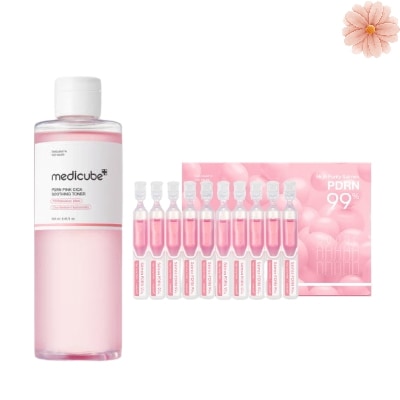 PDRN ピンクシカ スージングトナー 250ml + PDRN ピンク ワンデー セラム1BOX(1.5ml*10)/トナー/化粧水/化粧水セット/セラム/美容液/美容液スキンケア/トーンアップ/