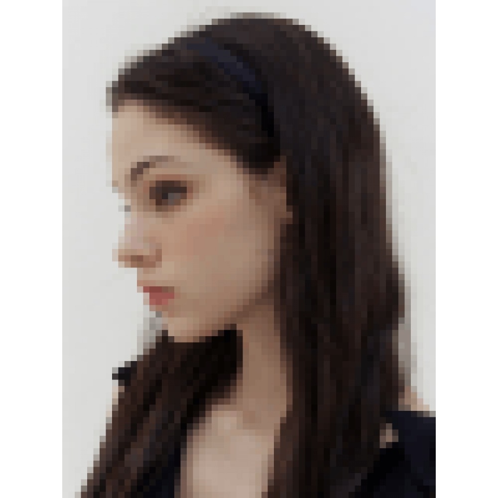 KINDABABY ブラック シルク ヘッドバンド