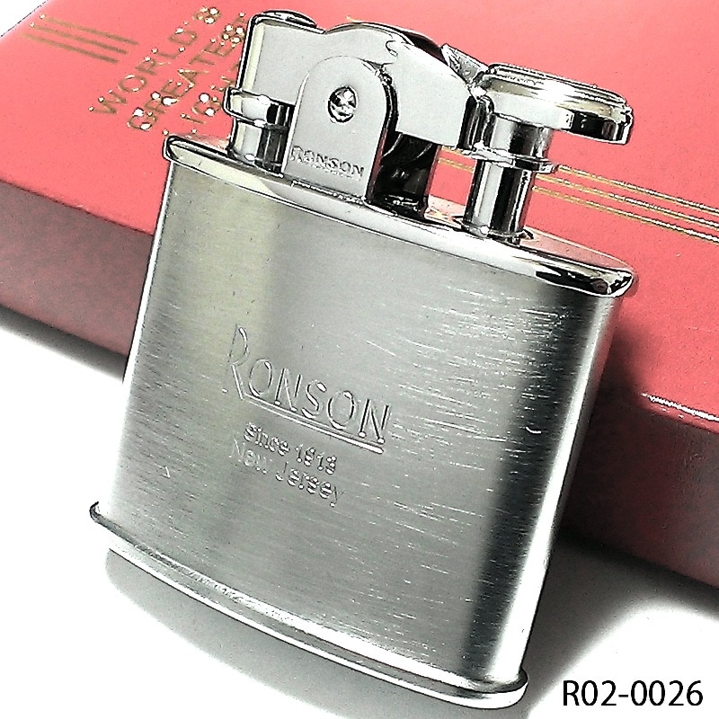 オイルライター RONSON シンプル スタンダード ブランド シルバー ロンソン かっこいい クロームサテン シンプル おしゃれ メンズ プレゼント ギフト