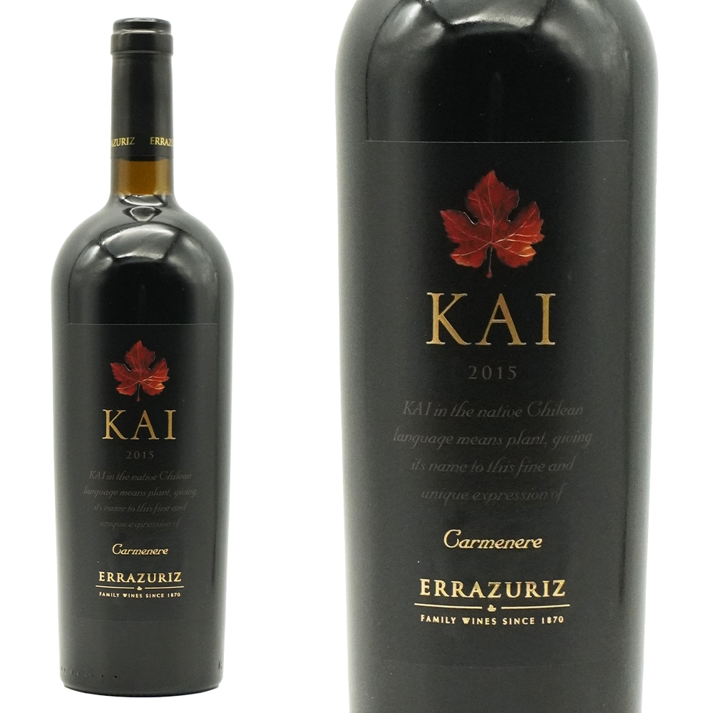 ヴィーニャ エラスリス カイ カルメネール 2015 エデュアルド チャドウィック チリ アコンカグア ヴァレー アルコール度数14％Vina Errazuriz Kai CARMENERE
