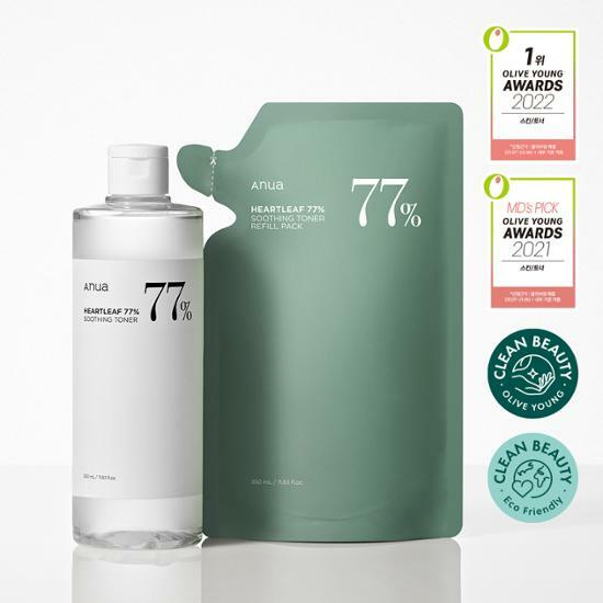 ANUA アノア ドクダレ77 スージングトナー700ml（本品350ml+詰め替え350ml）