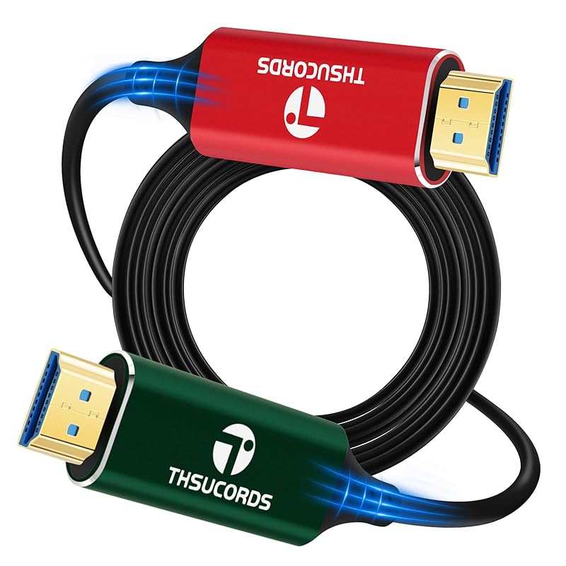 Thsucords 4K 光ファイバーHDMIケーブル 50M HDMI 2.0ケーブル UHD 4K@60Hz HDR/18Gbps/4:4:4/3D/ARC/HEC/RTX 3080/3090 X