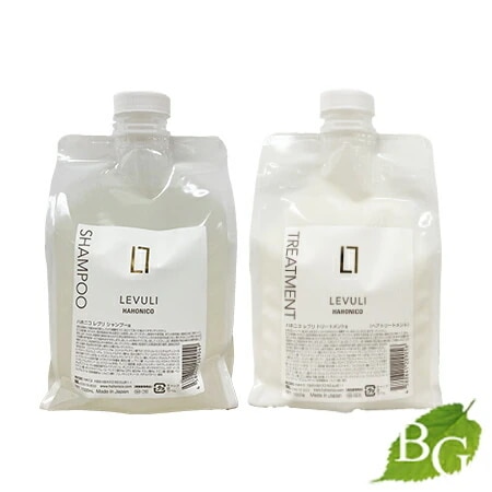 【送料無料】ハホニコ レブリ levuli シャンプー a + トリートメント a レフィル 2点 セット ポンプ付き 各 1000ml