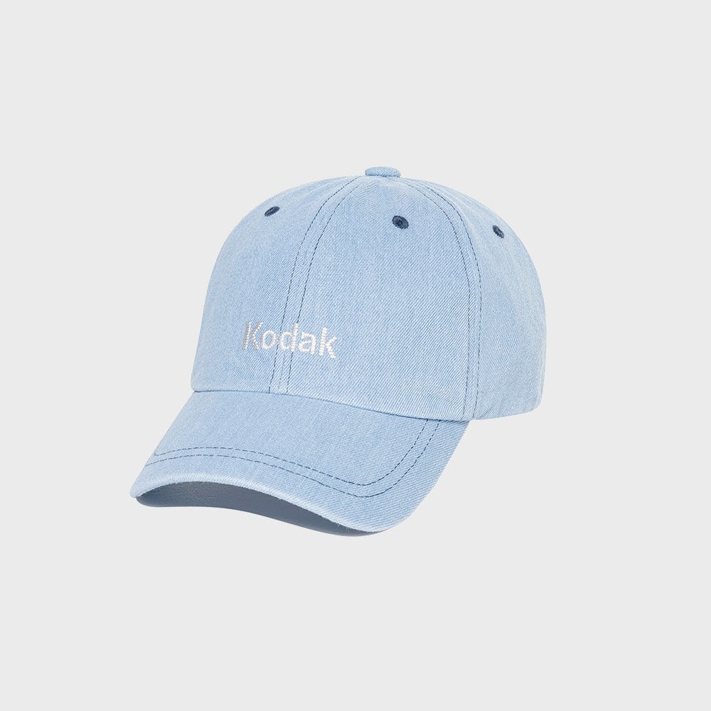 コダックアパレル デニムリラックスフィットキャップ BLUE